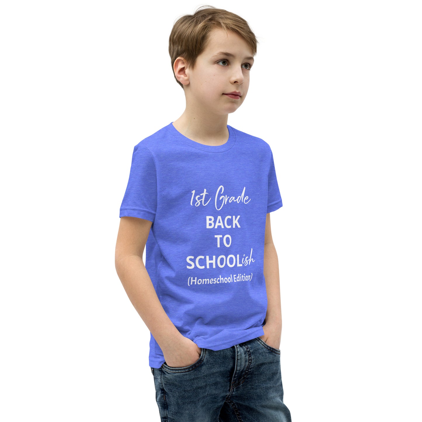 Kids Homeschool 1st Grade Back to School Short Sleeve T-Shirt