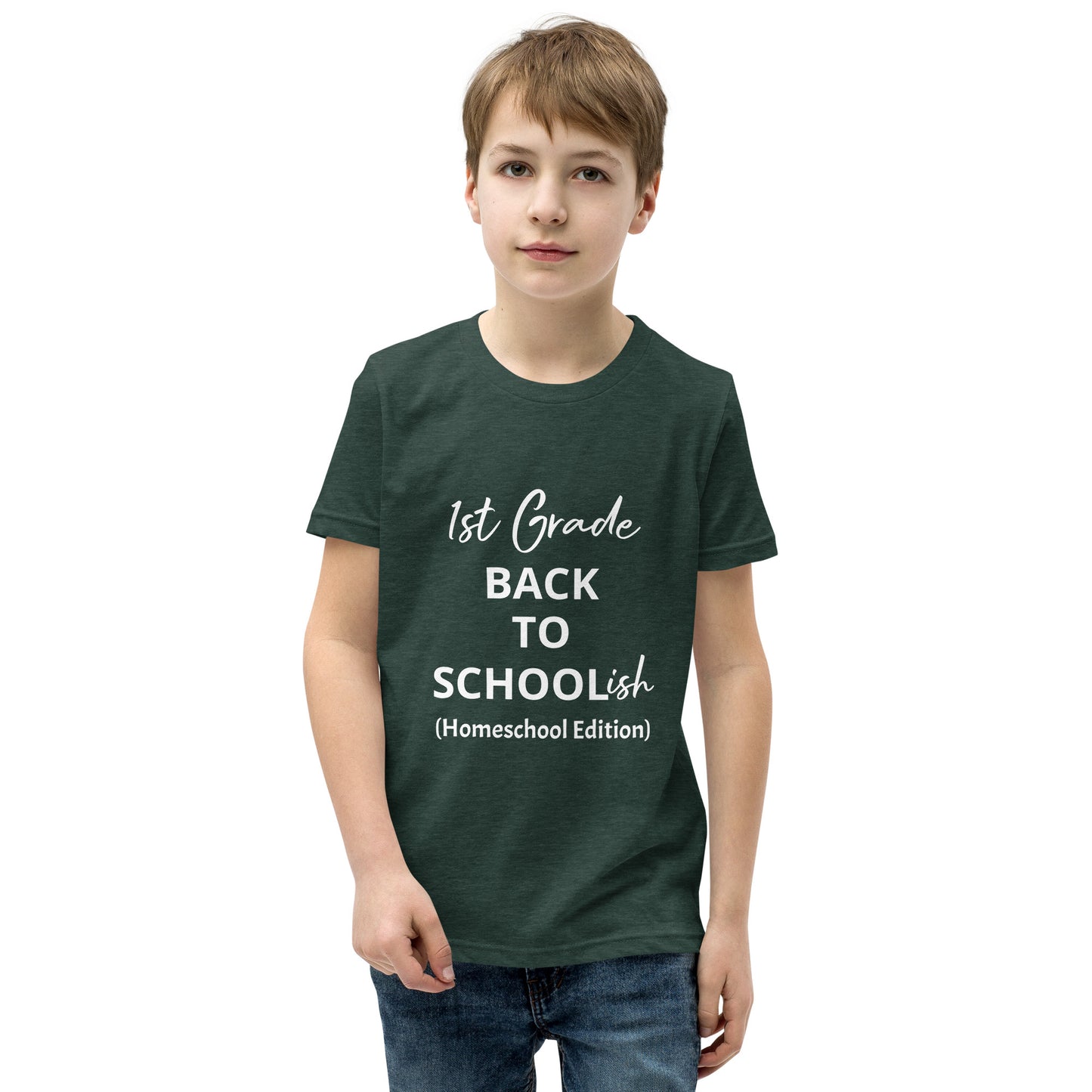 Kids Homeschool 1st Grade Back to School Short Sleeve T-Shirt