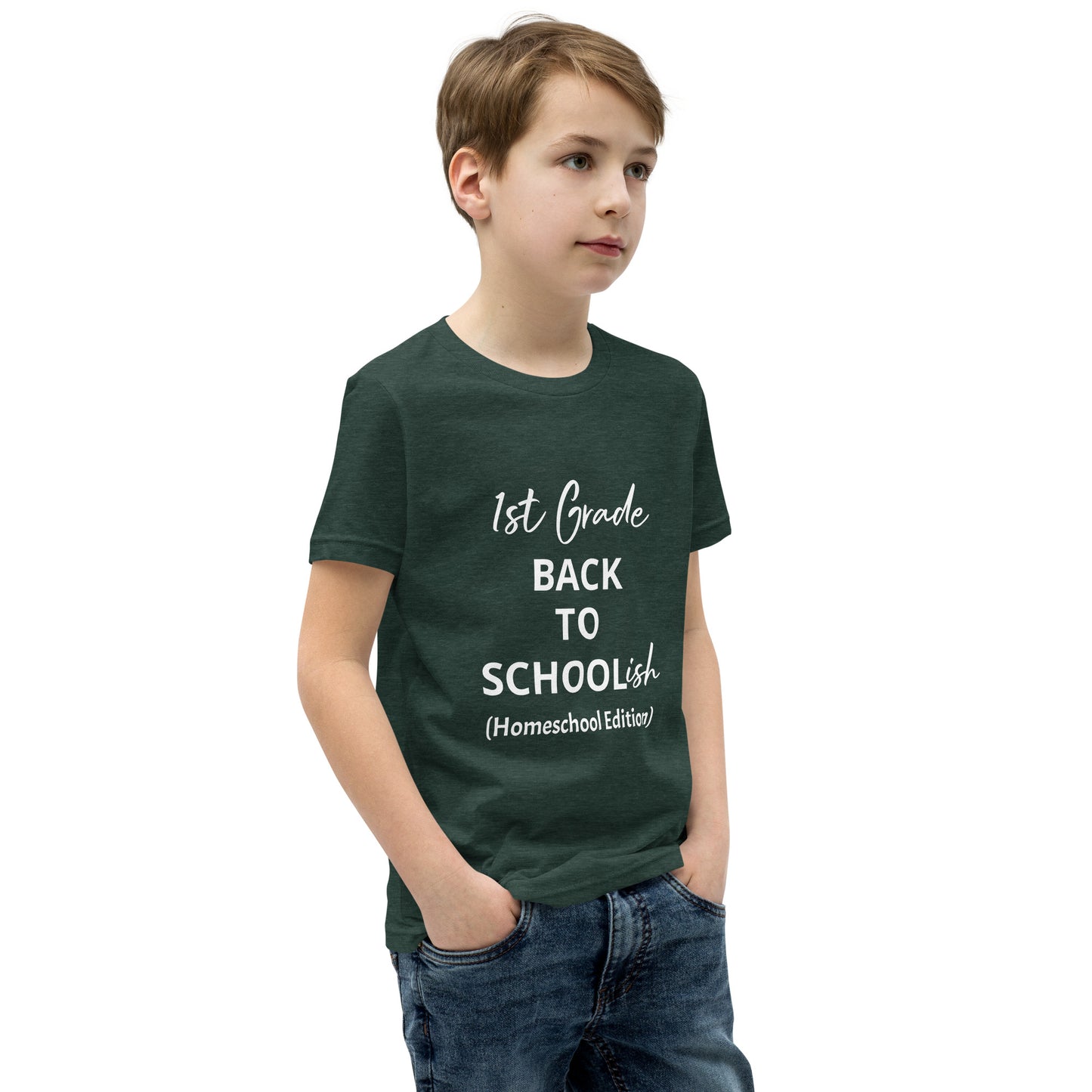 Kids Homeschool 1st Grade Back to School Short Sleeve T-Shirt