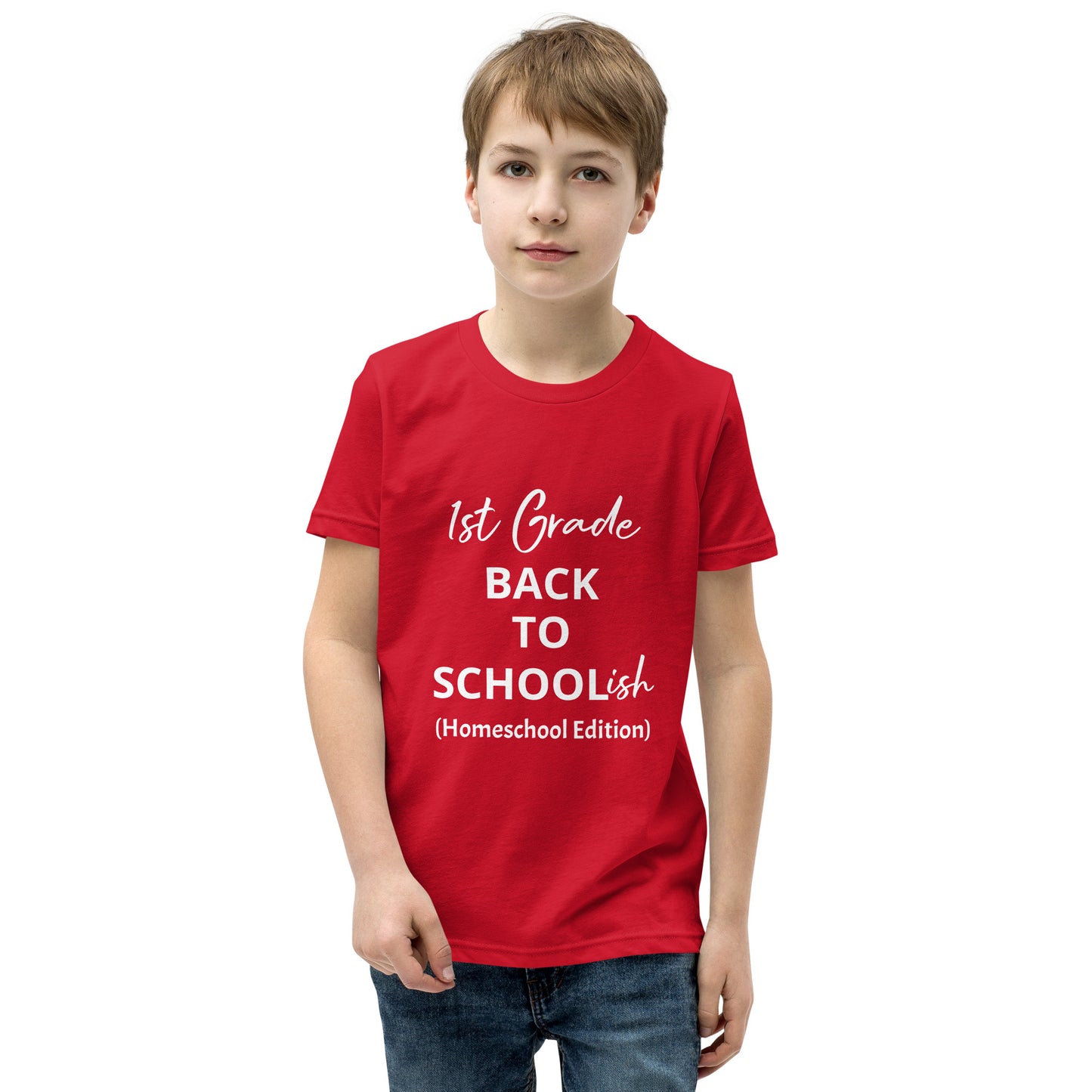Kids Homeschool 1st Grade Back to School Short Sleeve T-Shirt