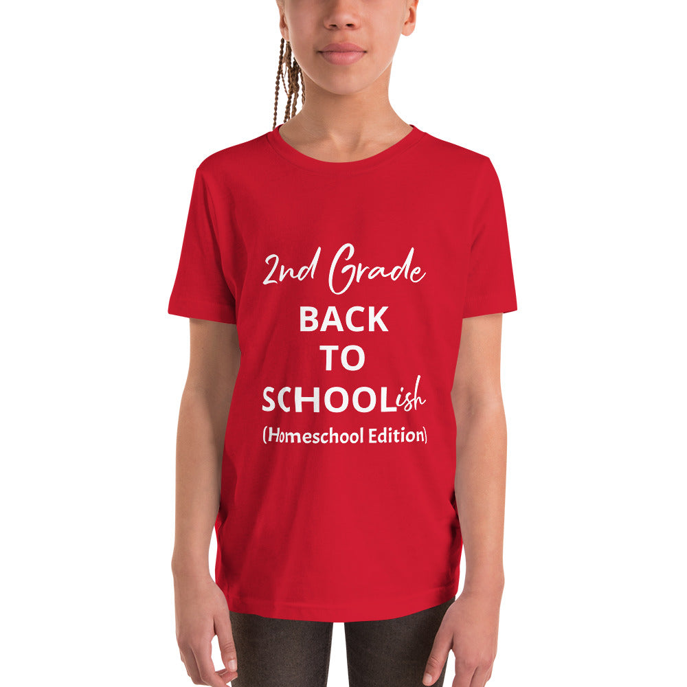 Kids Homeschool 2nd Grade Back to School Short Sleeve T-Shirt