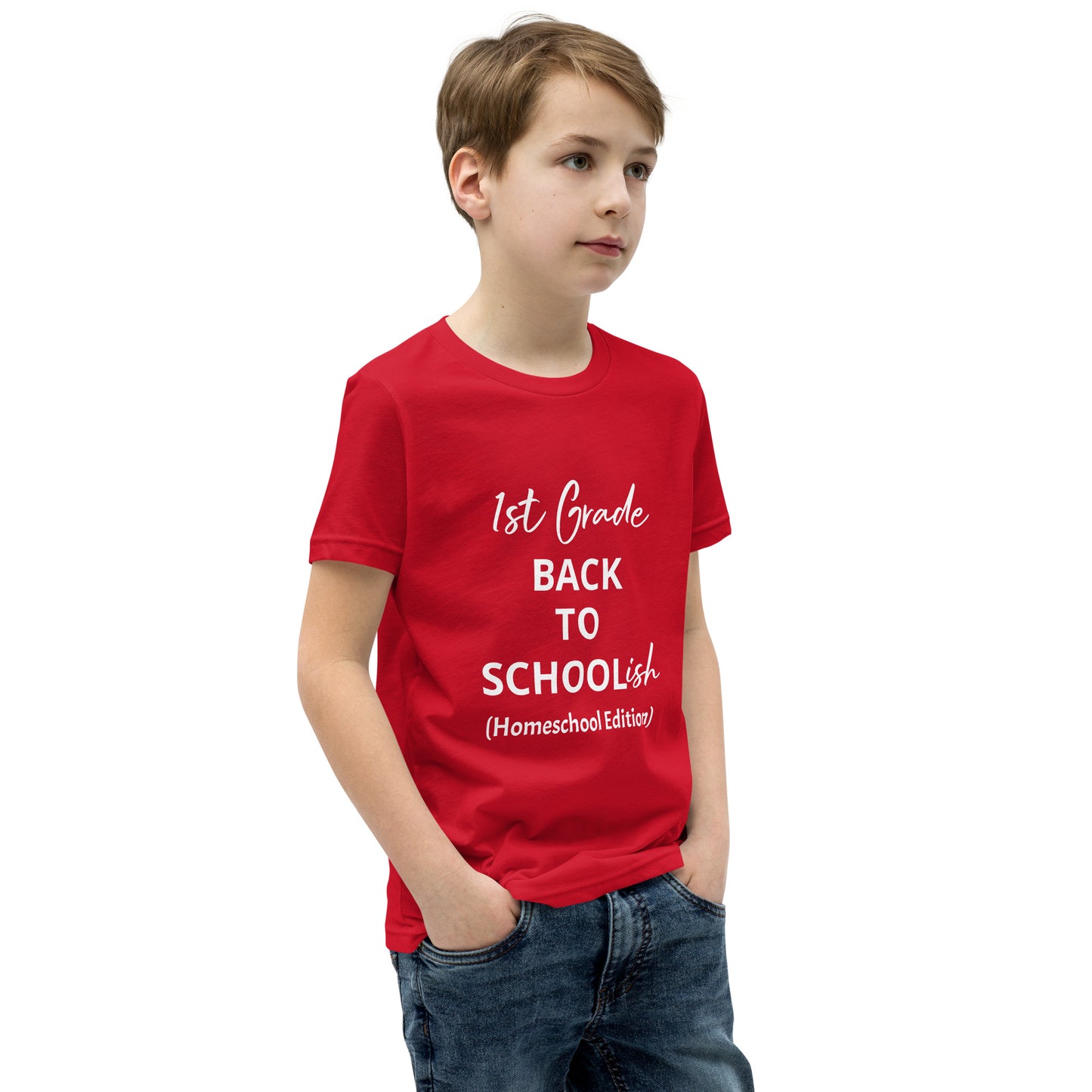 Kids Homeschool 1st Grade Back to School Short Sleeve T-Shirt