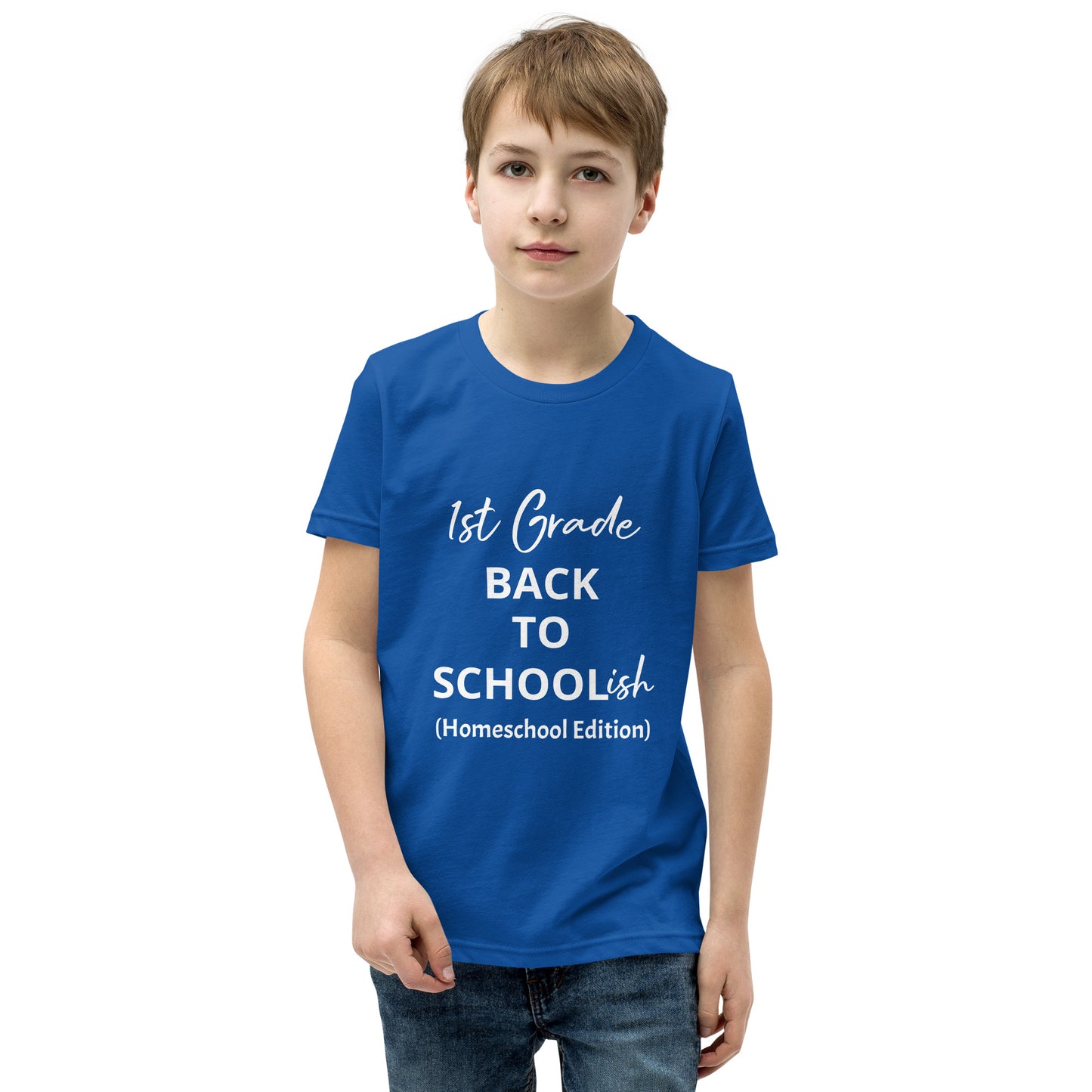 Kids Homeschool 1st Grade Back to School Short Sleeve T-Shirt
