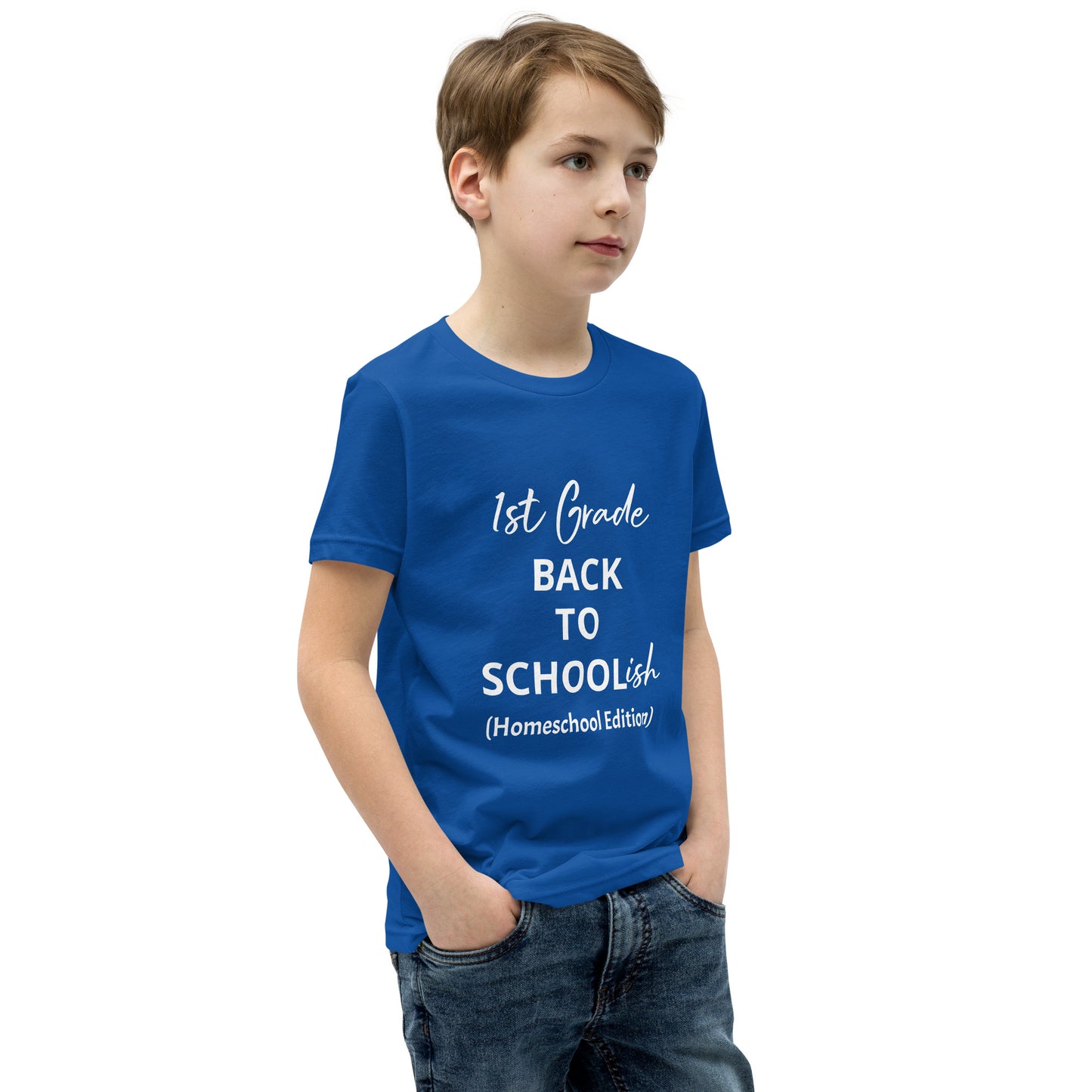 Kids Homeschool 1st Grade Back to School Short Sleeve T-Shirt