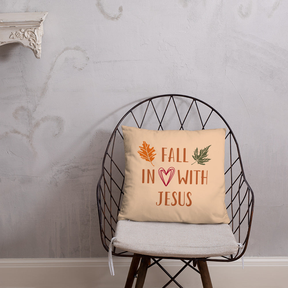 Fall In Love With Jesus Throw Pillow