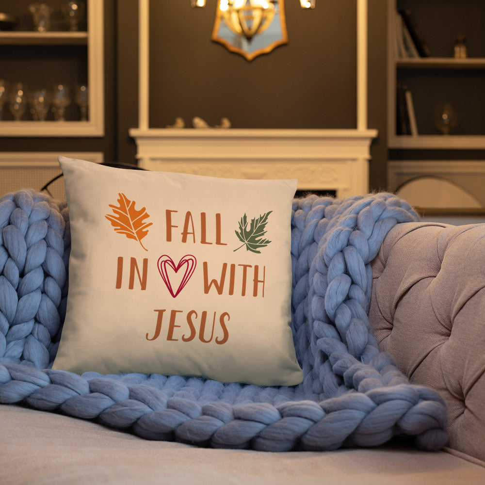 Fall In Love With Jesus Throw Pillow