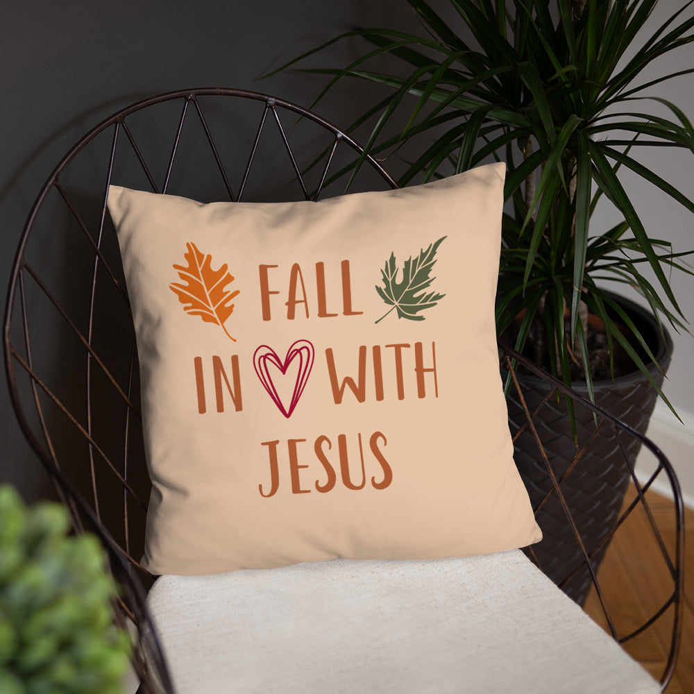 Fall In Love With Jesus Throw Pillow