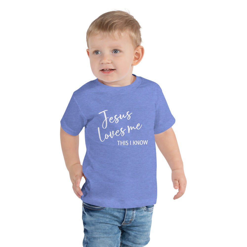 Jesus Loves Me Toddler Short Sleeve T-Shirt