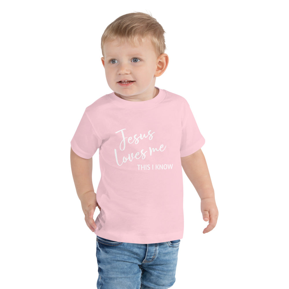 Jesus Loves Me Toddler Short Sleeve T-Shirt