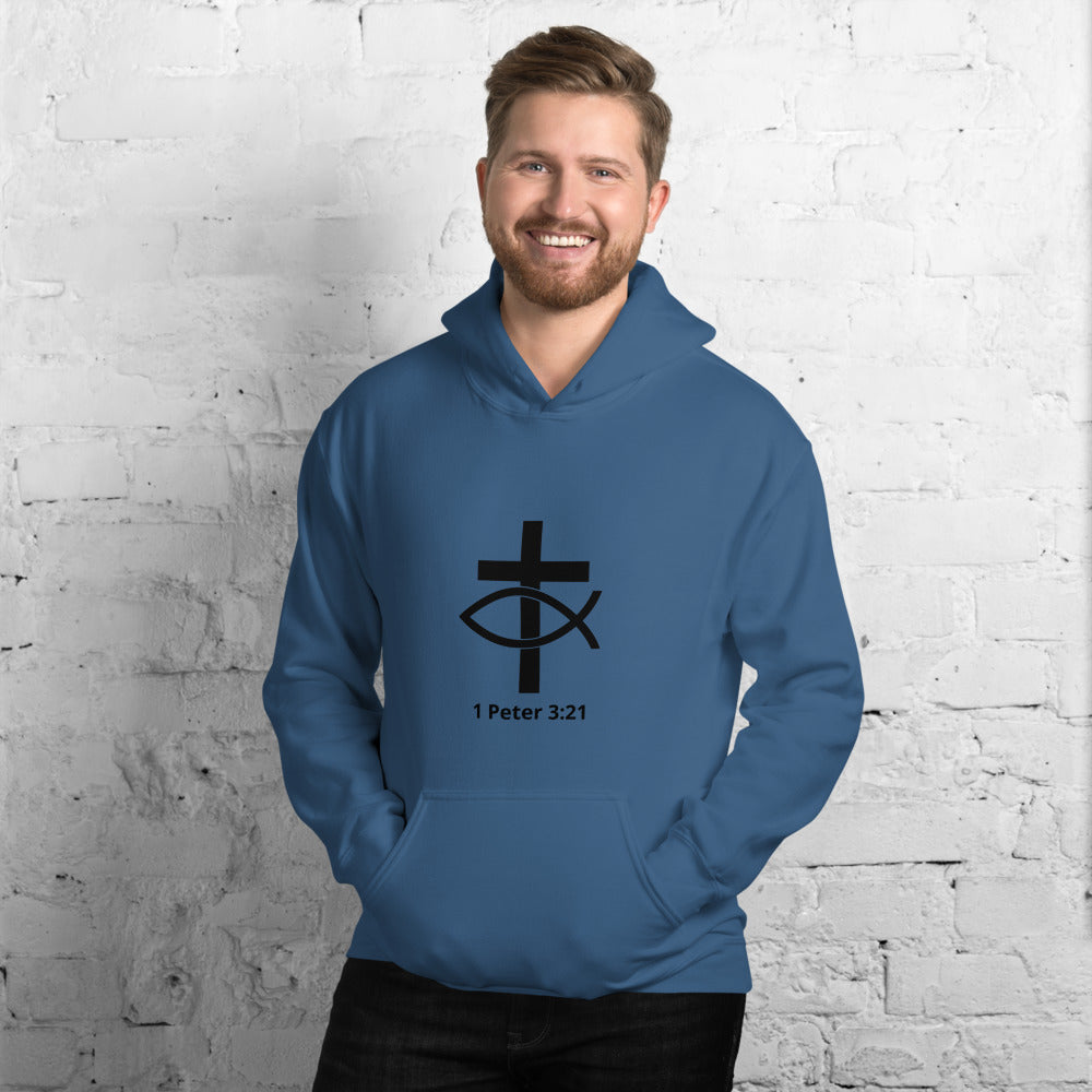 1 Peter 3:21 Men's Hoodie