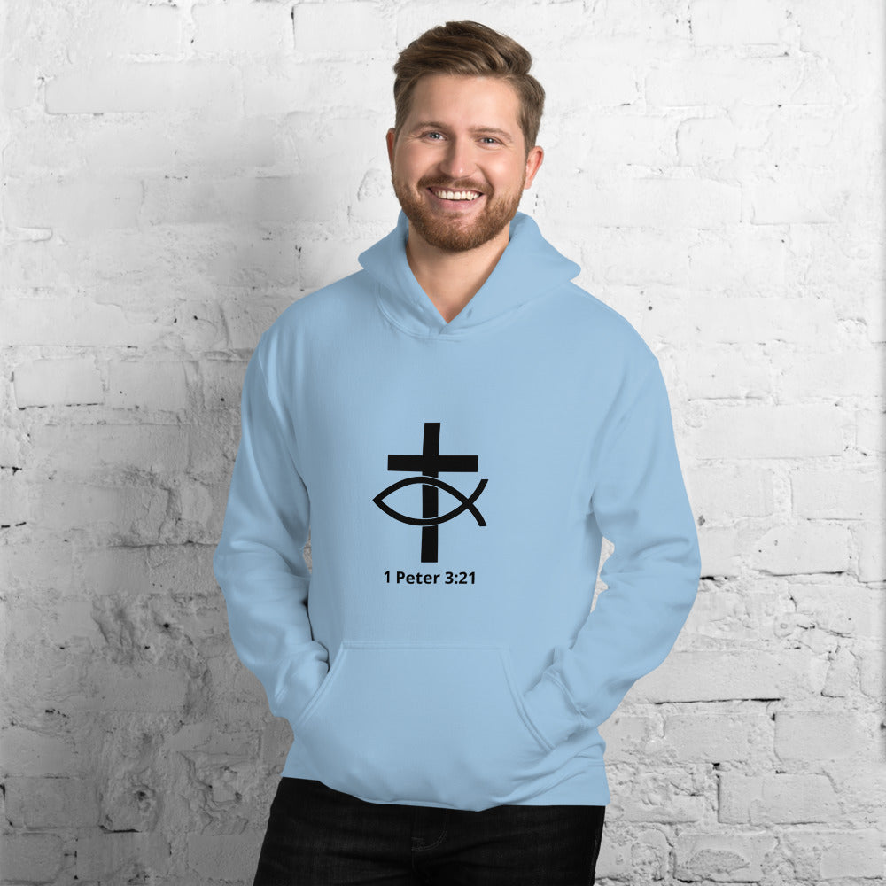 1 Peter 3:21 Men's Hoodie