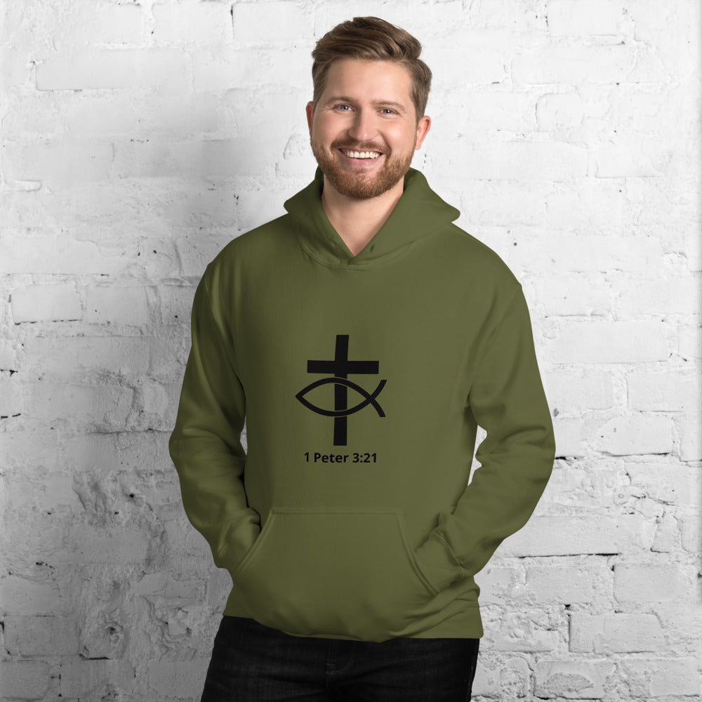1 Peter 3:21 Men's Hoodie