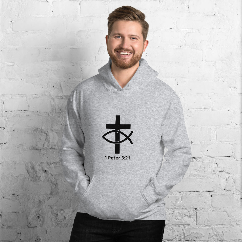 1 Peter 3:21 Men's Hoodie