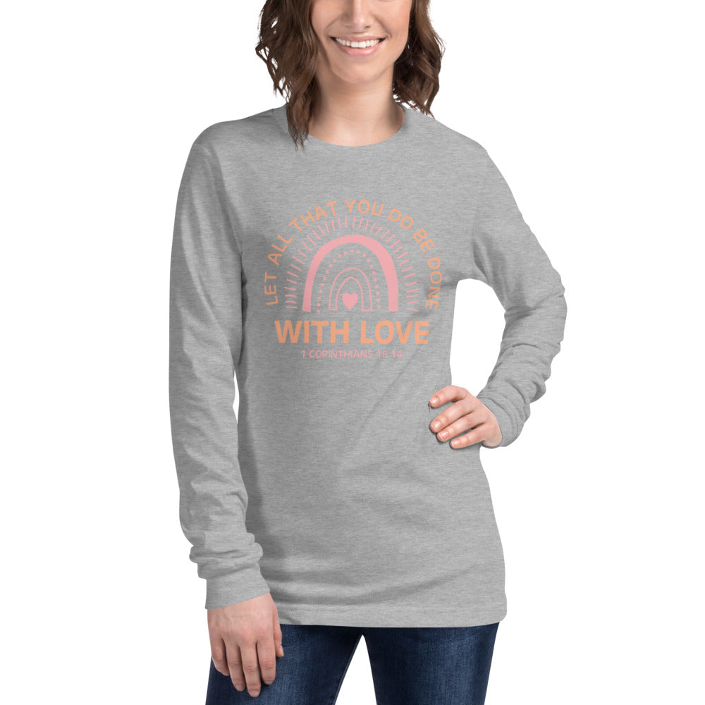With Love Long Sleeve Women's Shirt