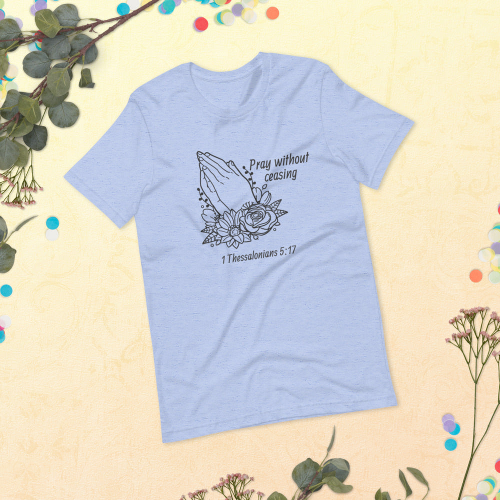 Pray Floral Women's Short-Sleeve T-Shirt