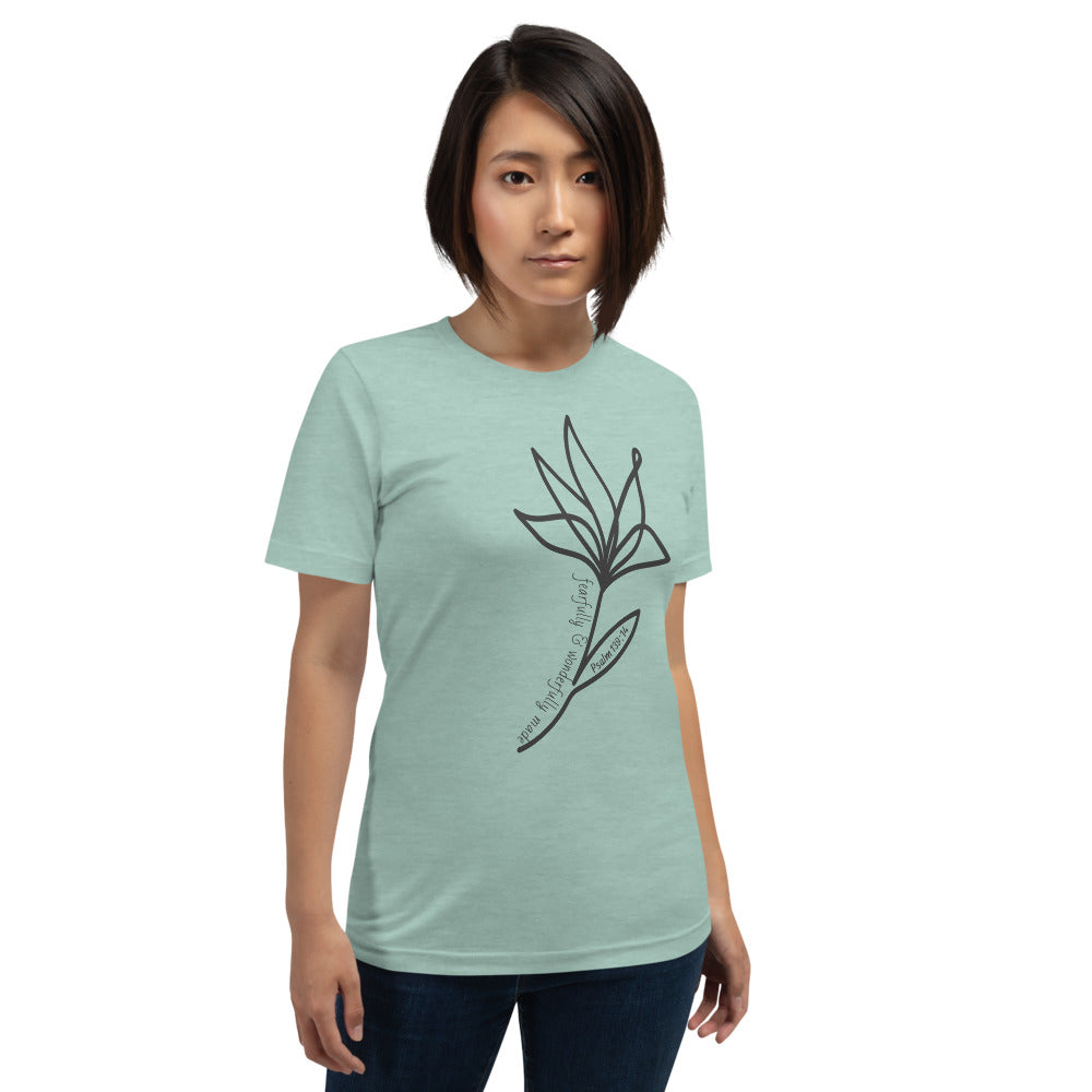 Fearfully Flower Short-Sleeve Women's T-Shirt