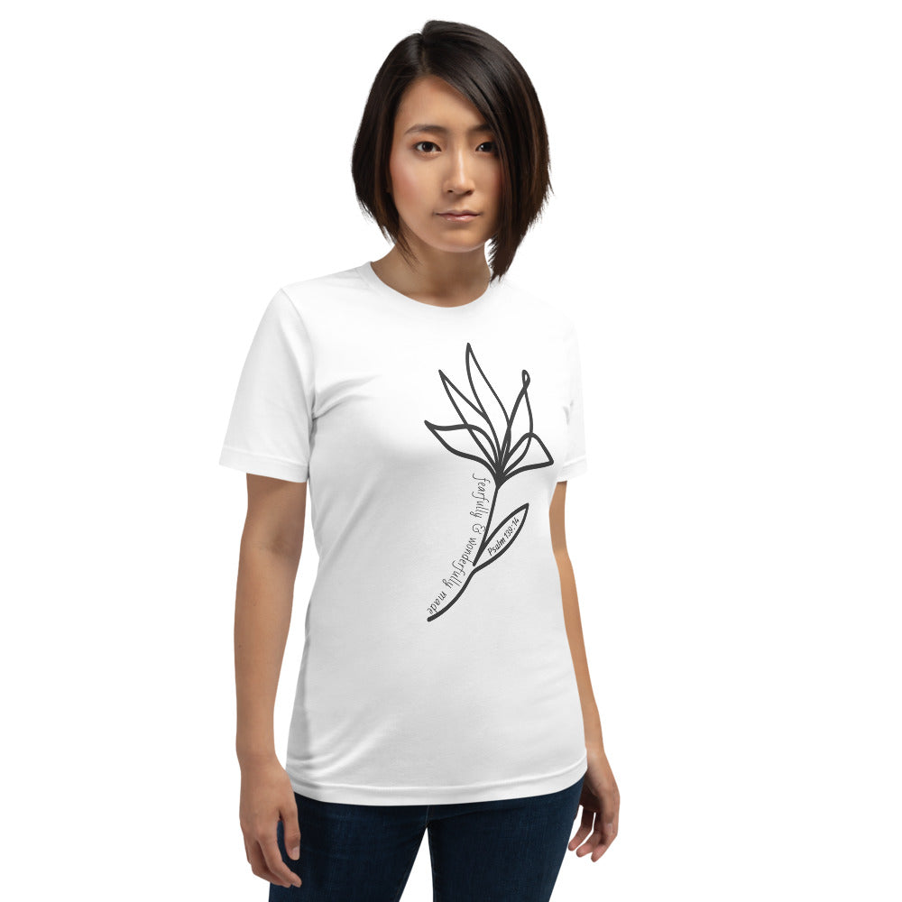 Fearfully Flower Short-Sleeve Women's T-Shirt