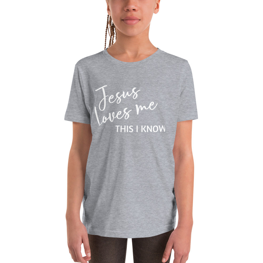 Jesus Loves Me Youth Short Sleeve T-Shirt