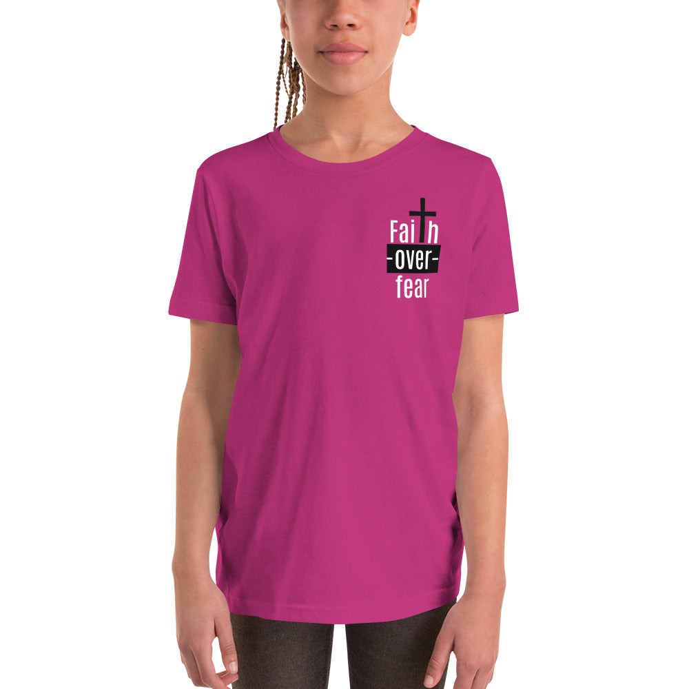 Faith Over Fear Youth Short Sleeve T-Shirt