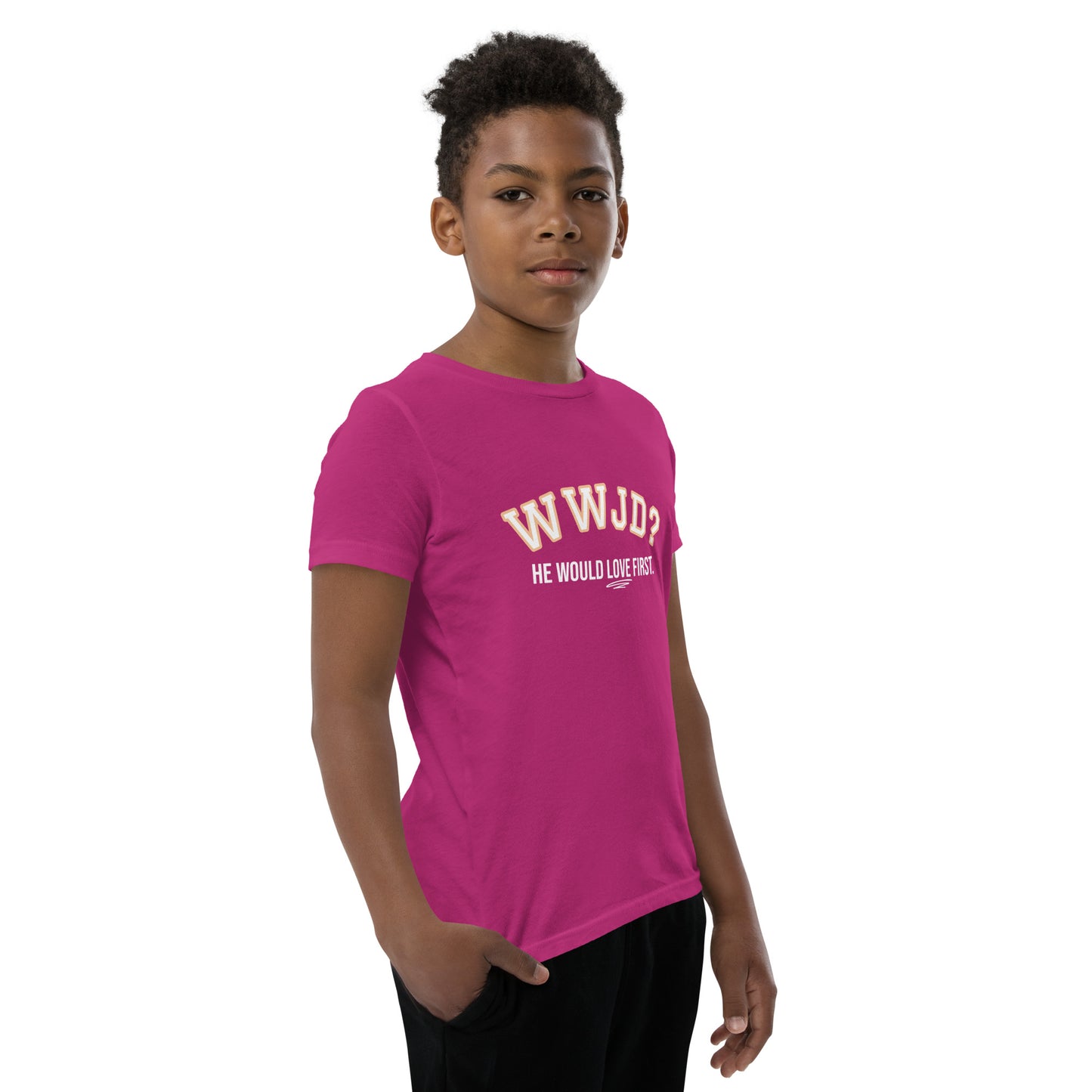 WWJD Youth Short Sleeve T-Shirt