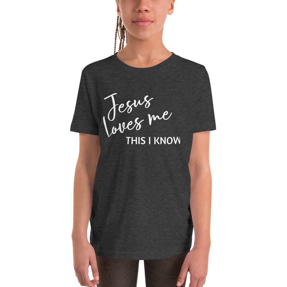 Jesus Loves Me Youth Short Sleeve T-Shirt