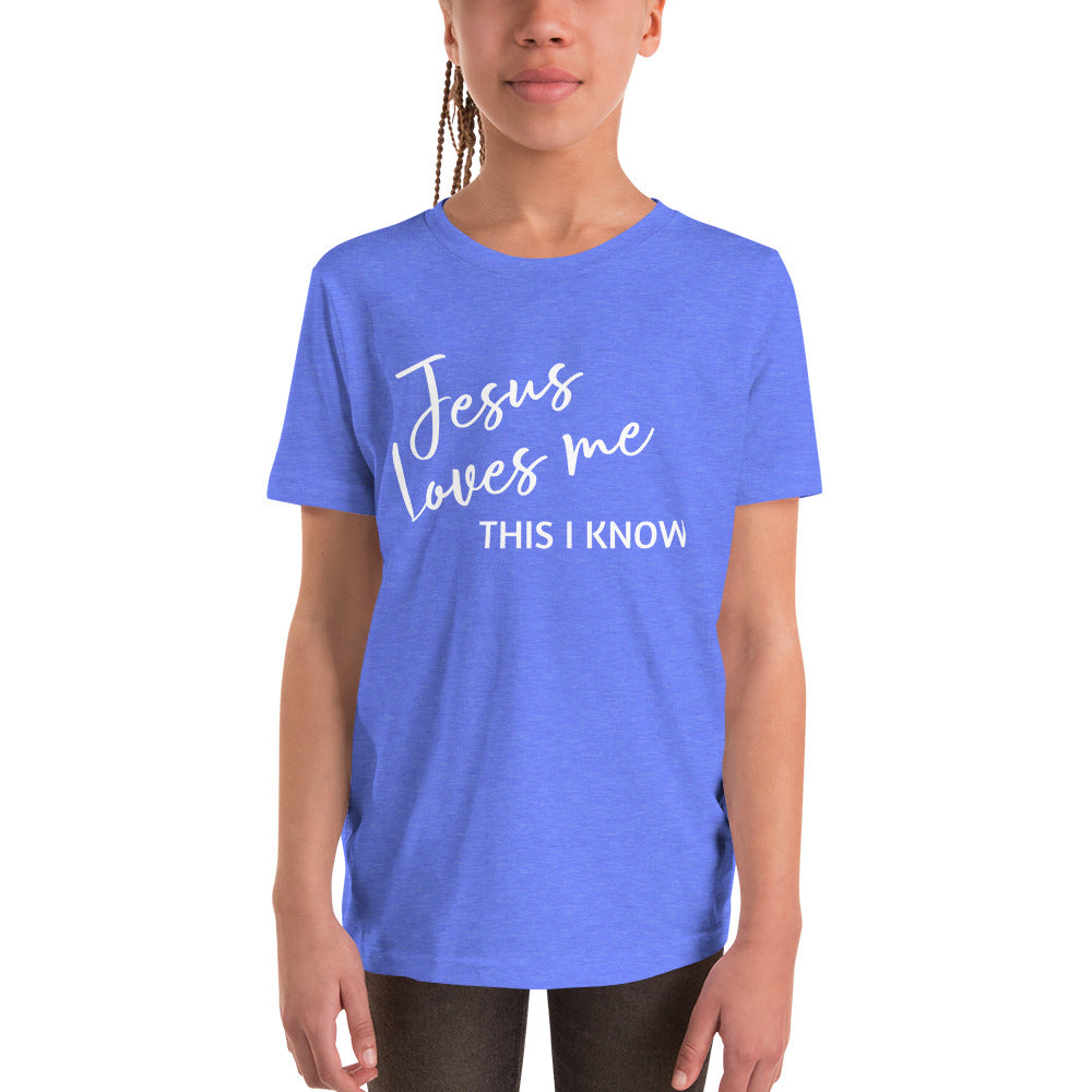 Jesus Loves Me Youth Short Sleeve T-Shirt