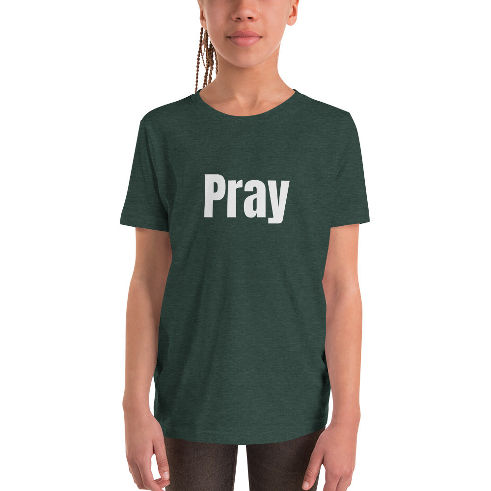 Youth Unisex Short Sleeve Pray T-Shirt