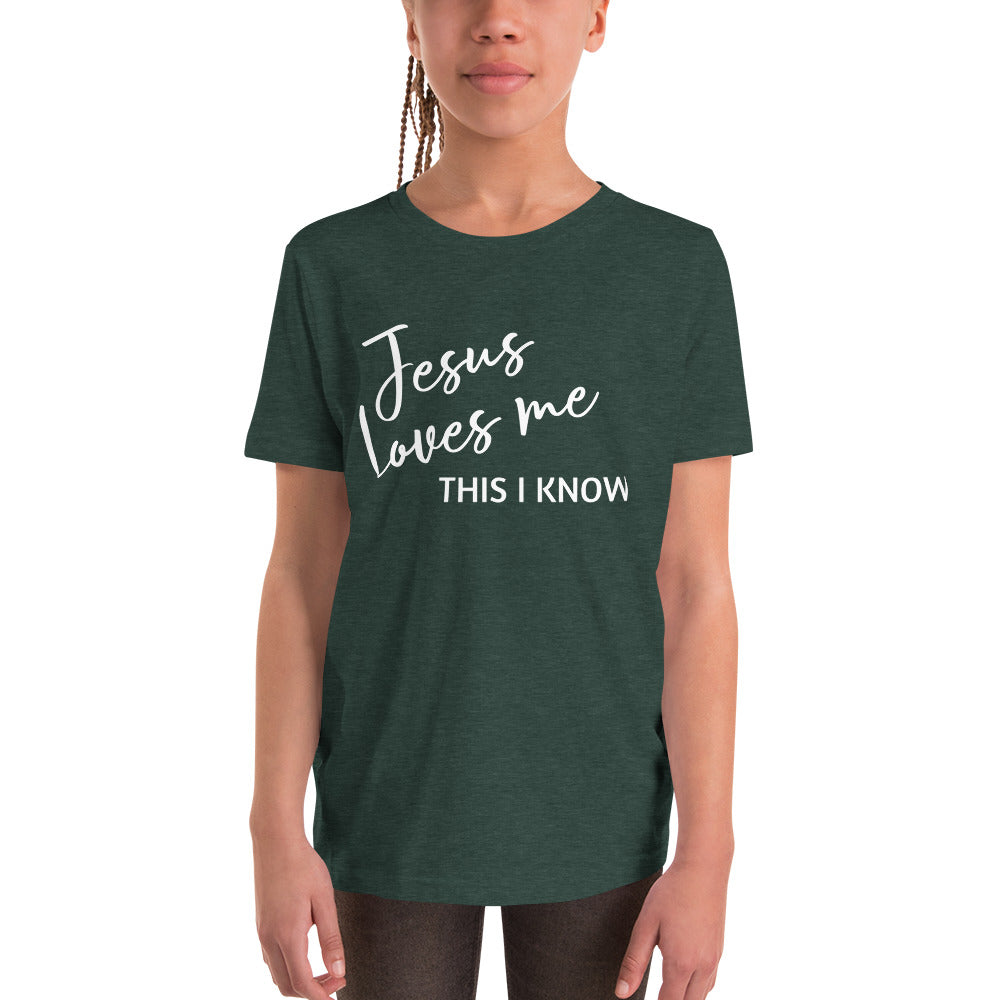 Jesus Loves Me Youth Short Sleeve T-Shirt