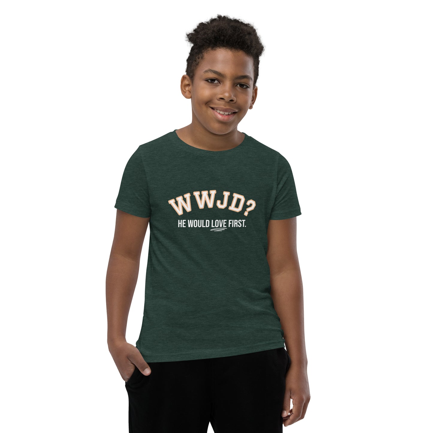WWJD Youth Short Sleeve T-Shirt