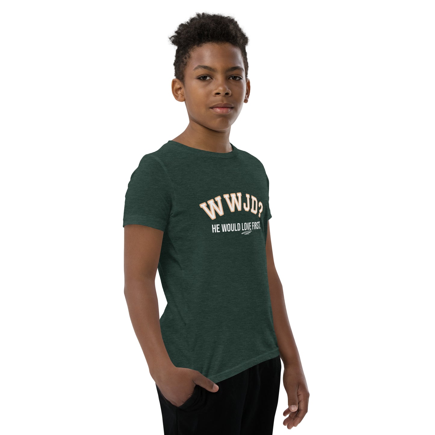 WWJD Youth Short Sleeve T-Shirt