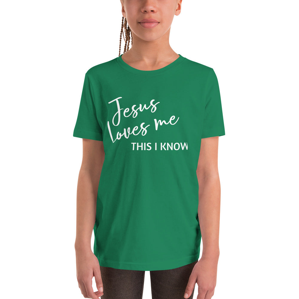 Jesus Loves Me Youth Short Sleeve T-Shirt