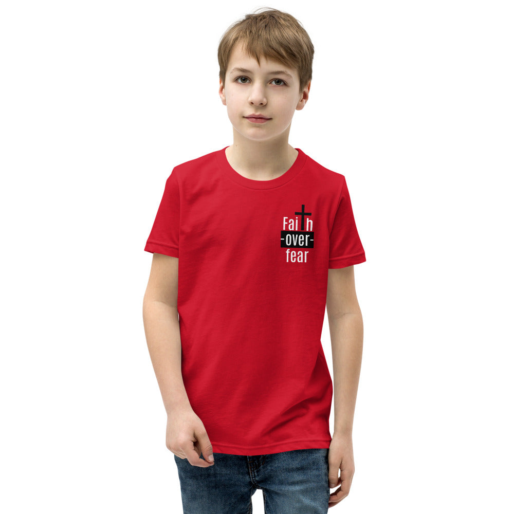 Faith Over Fear Youth Short Sleeve T-Shirt