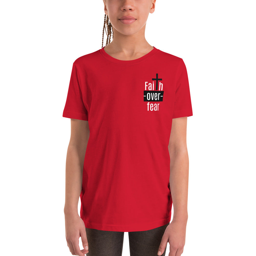 Faith Over Fear Youth Short Sleeve T-Shirt