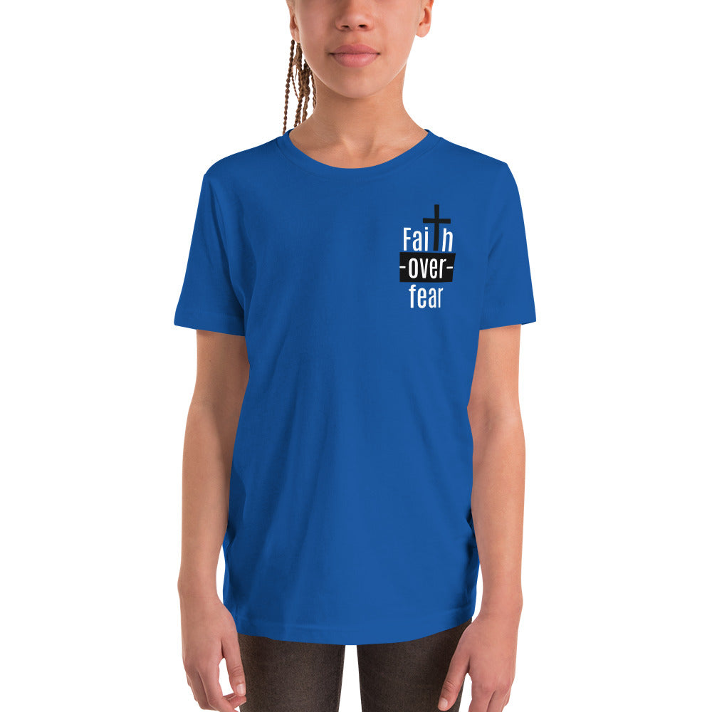 Faith Over Fear Youth Short Sleeve T-Shirt