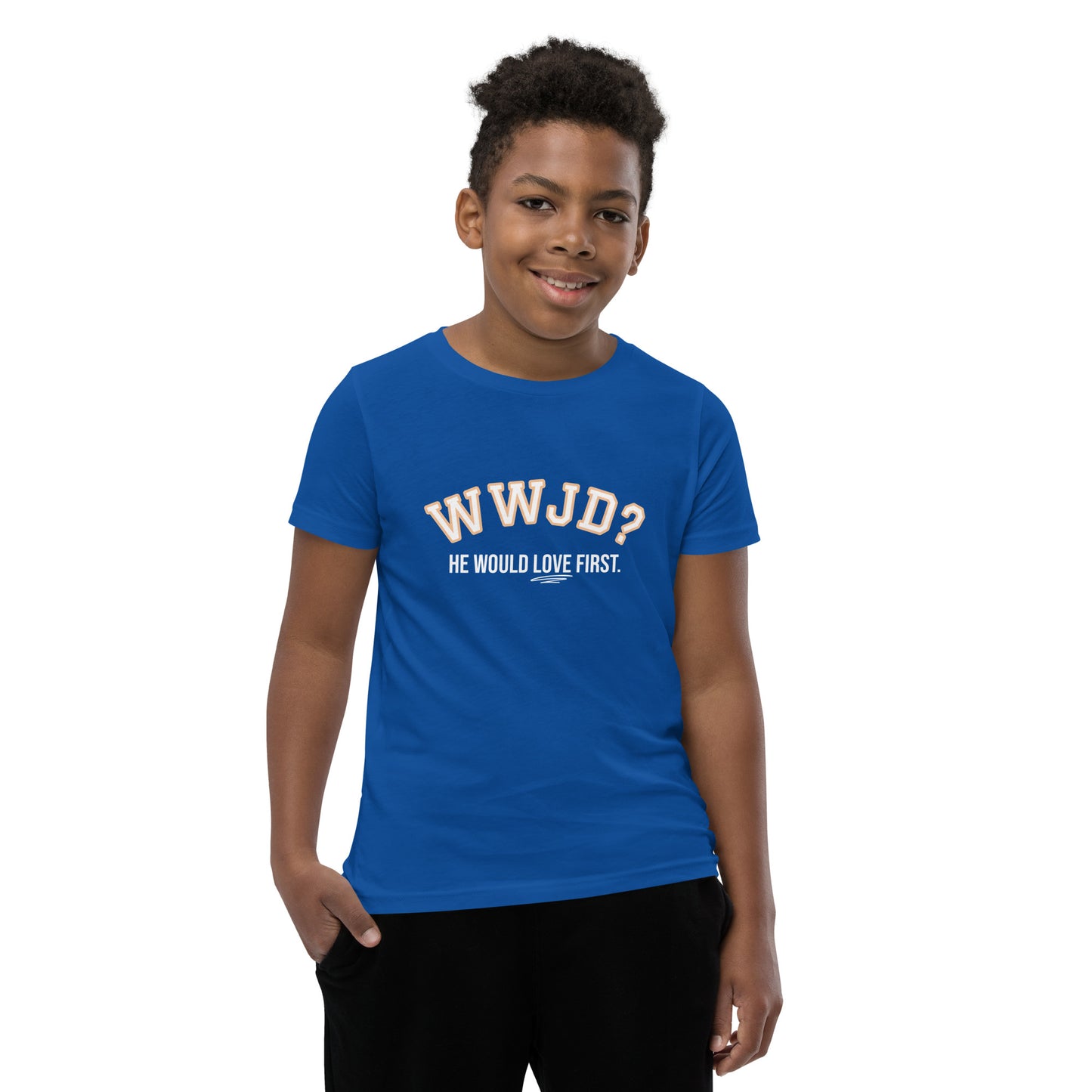 WWJD Youth Short Sleeve T-Shirt