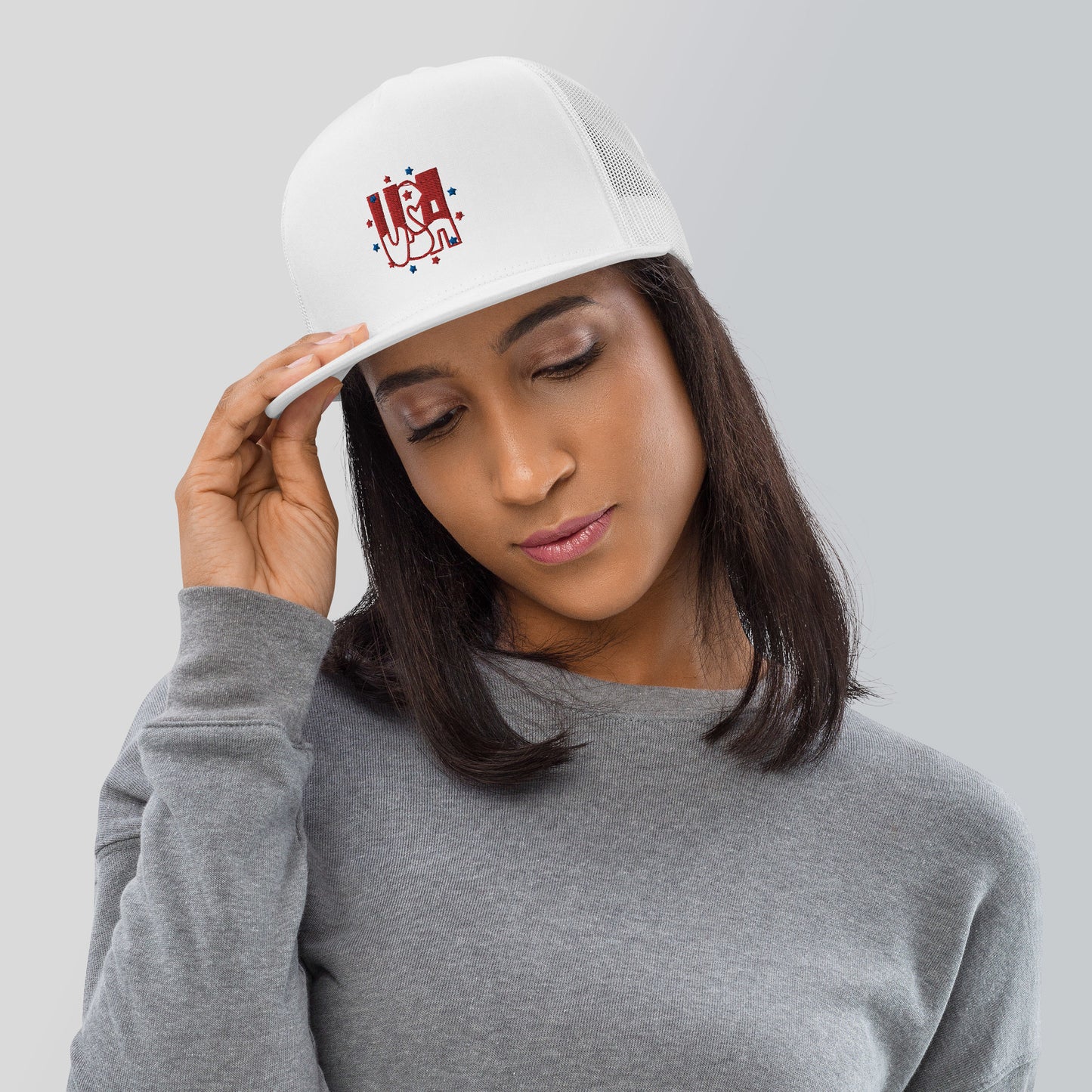 USA Embroidered Trucker Cap