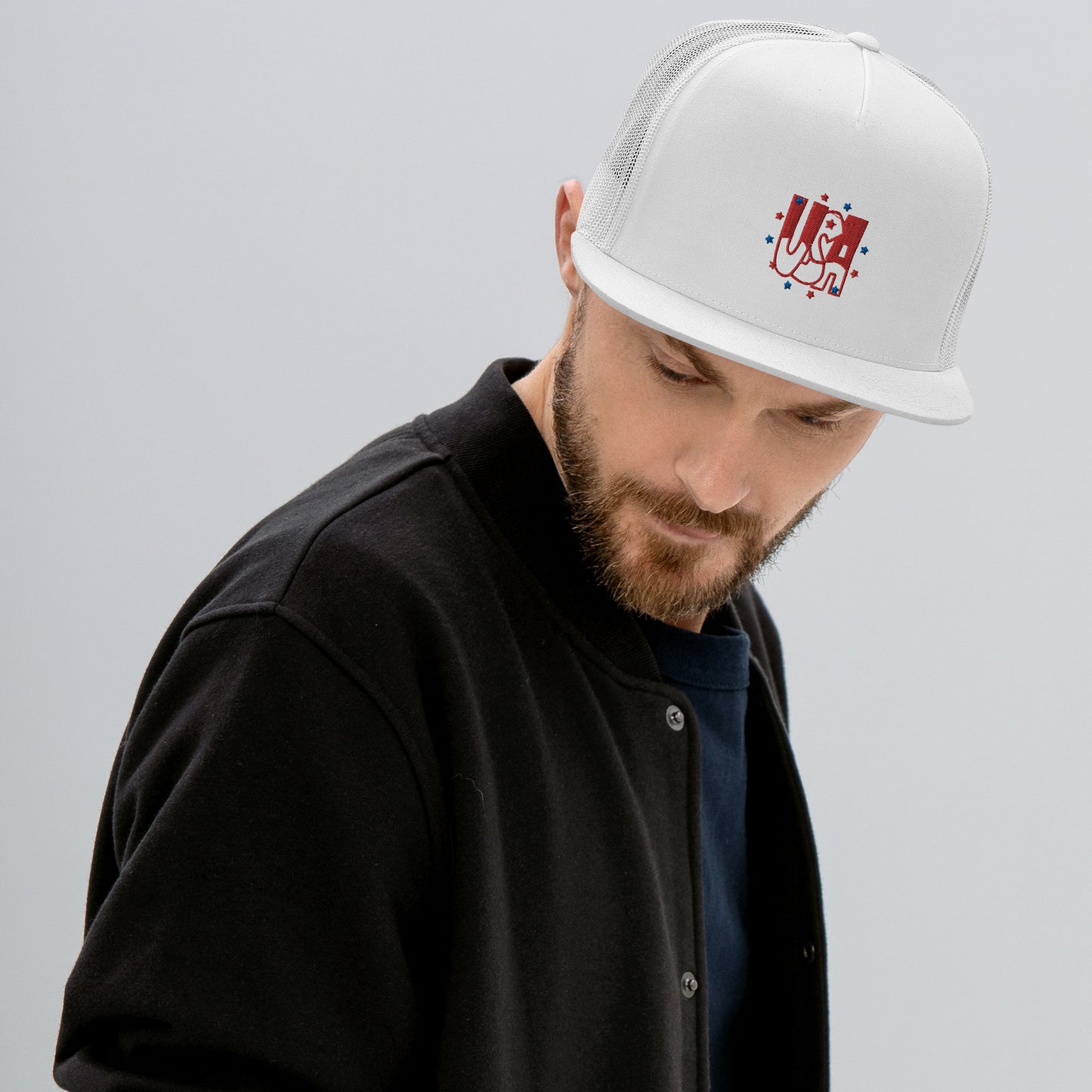 USA Embroidered Trucker Cap