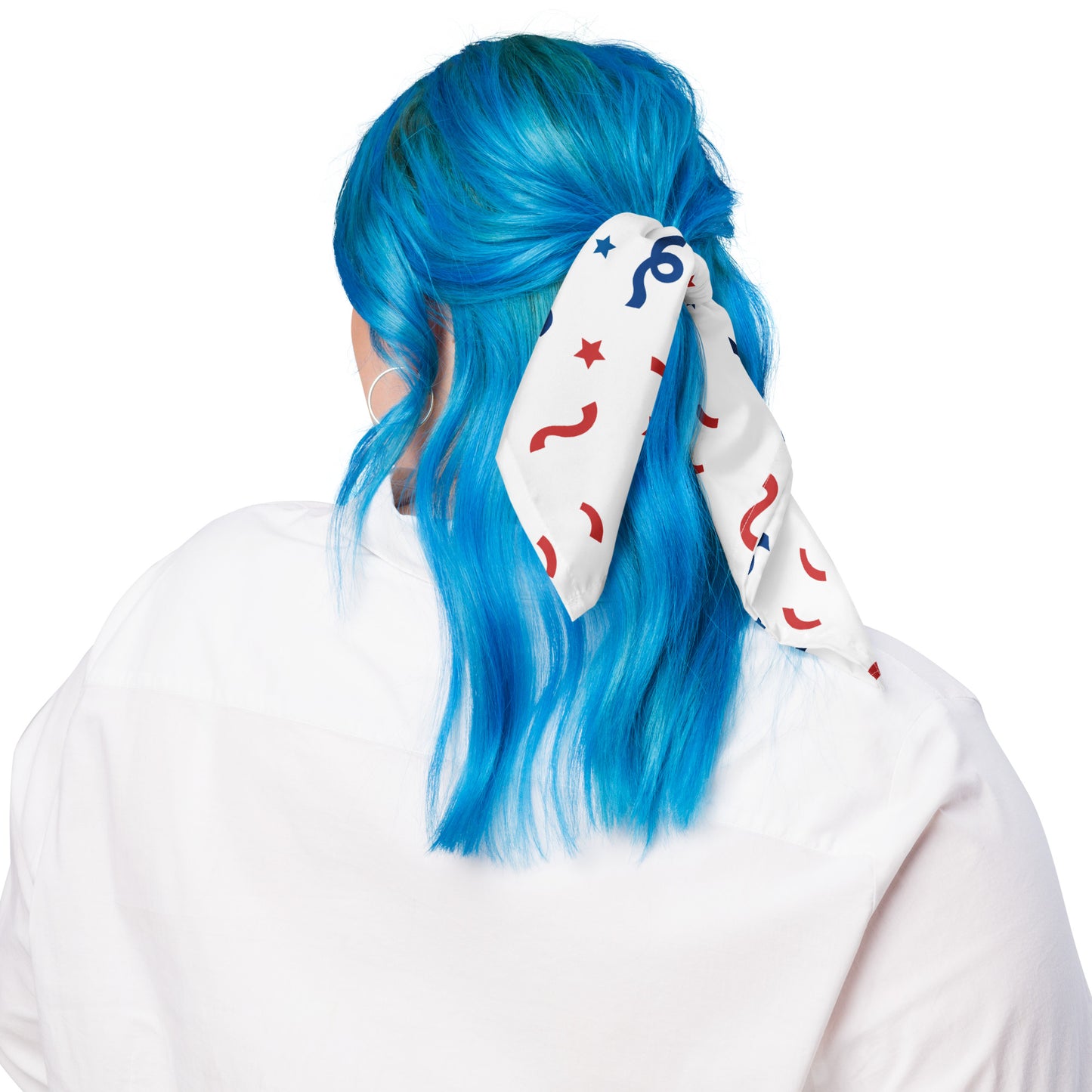Red White Blue Confetti Bandana