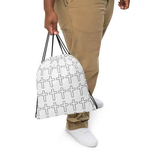 Cross Drawstring Bag