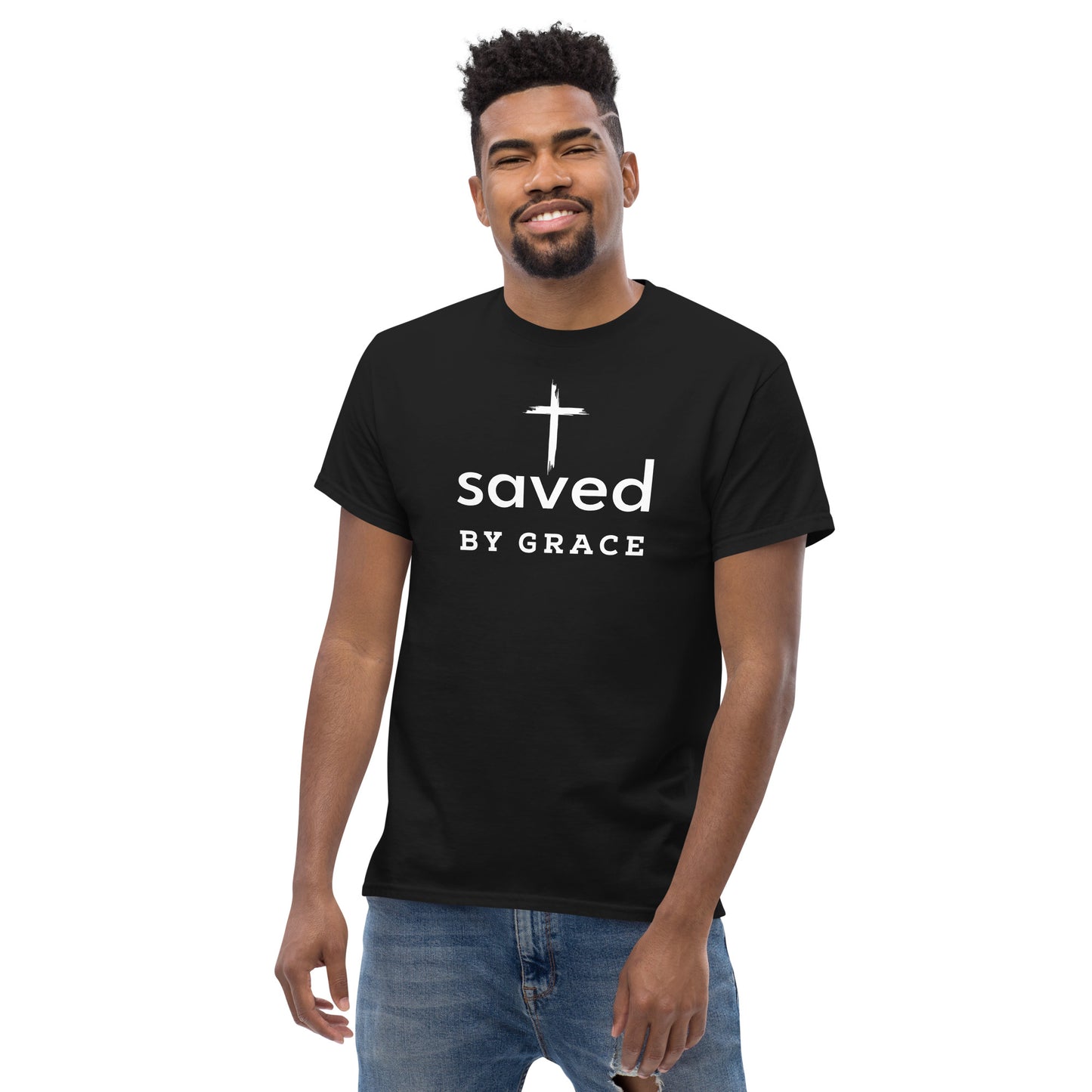 Saved By Grace Men's Classic Short Sleeve T-Shirt