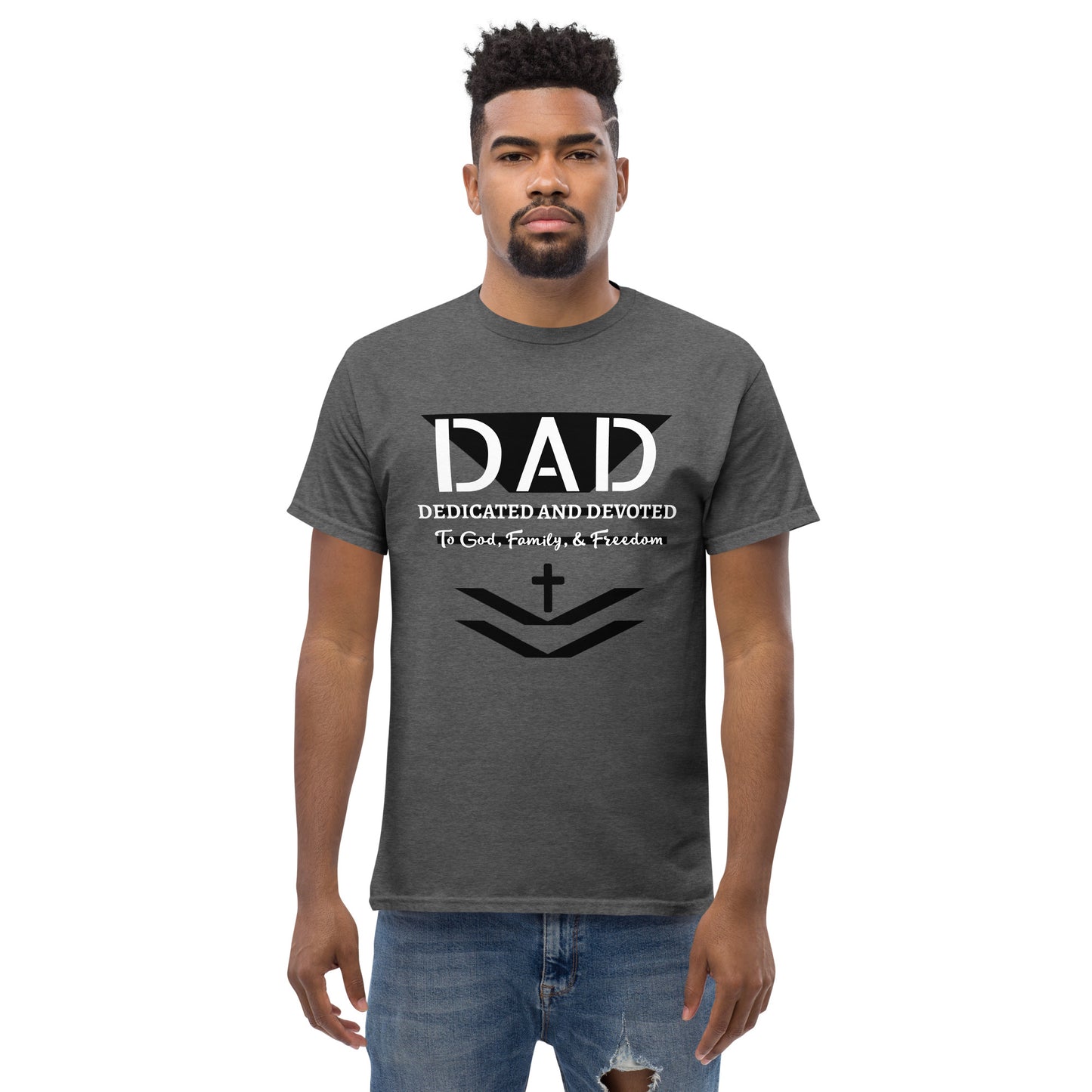 Dedicated and Devoted DAD Men's Classic Short Sleeve T-Shirt