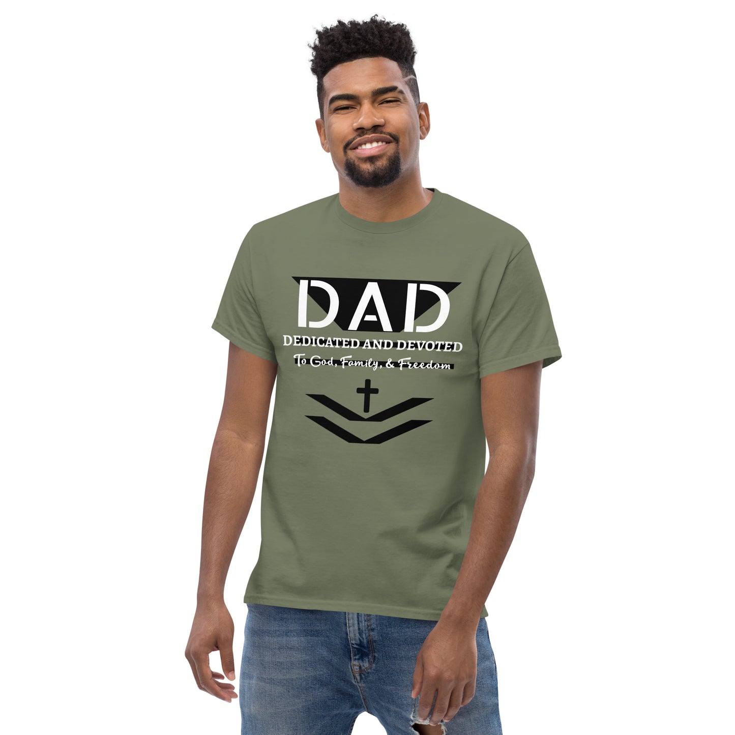 Dedicated and Devoted DAD Men's Classic Short Sleeve T-Shirt
