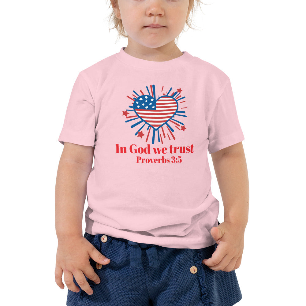 In God We Trust Toddler Short Sleeve T-Shirt