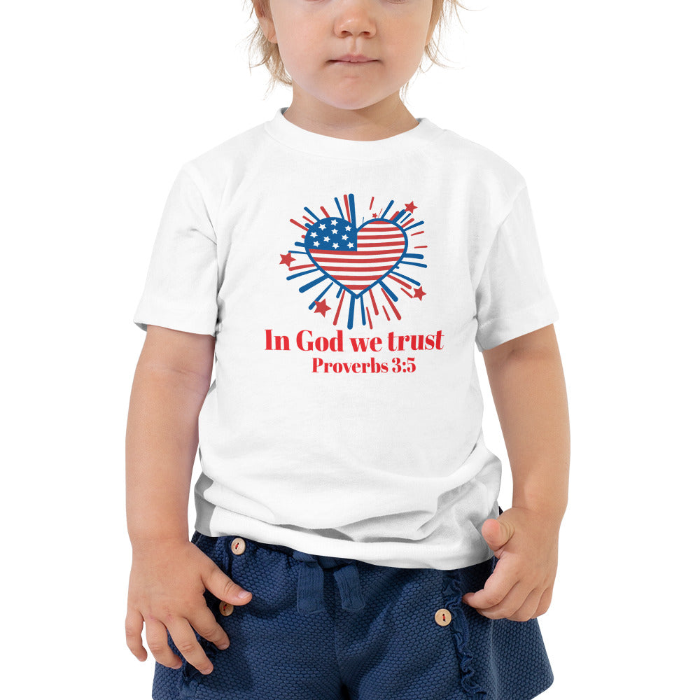In God We Trust Toddler Short Sleeve T-Shirt