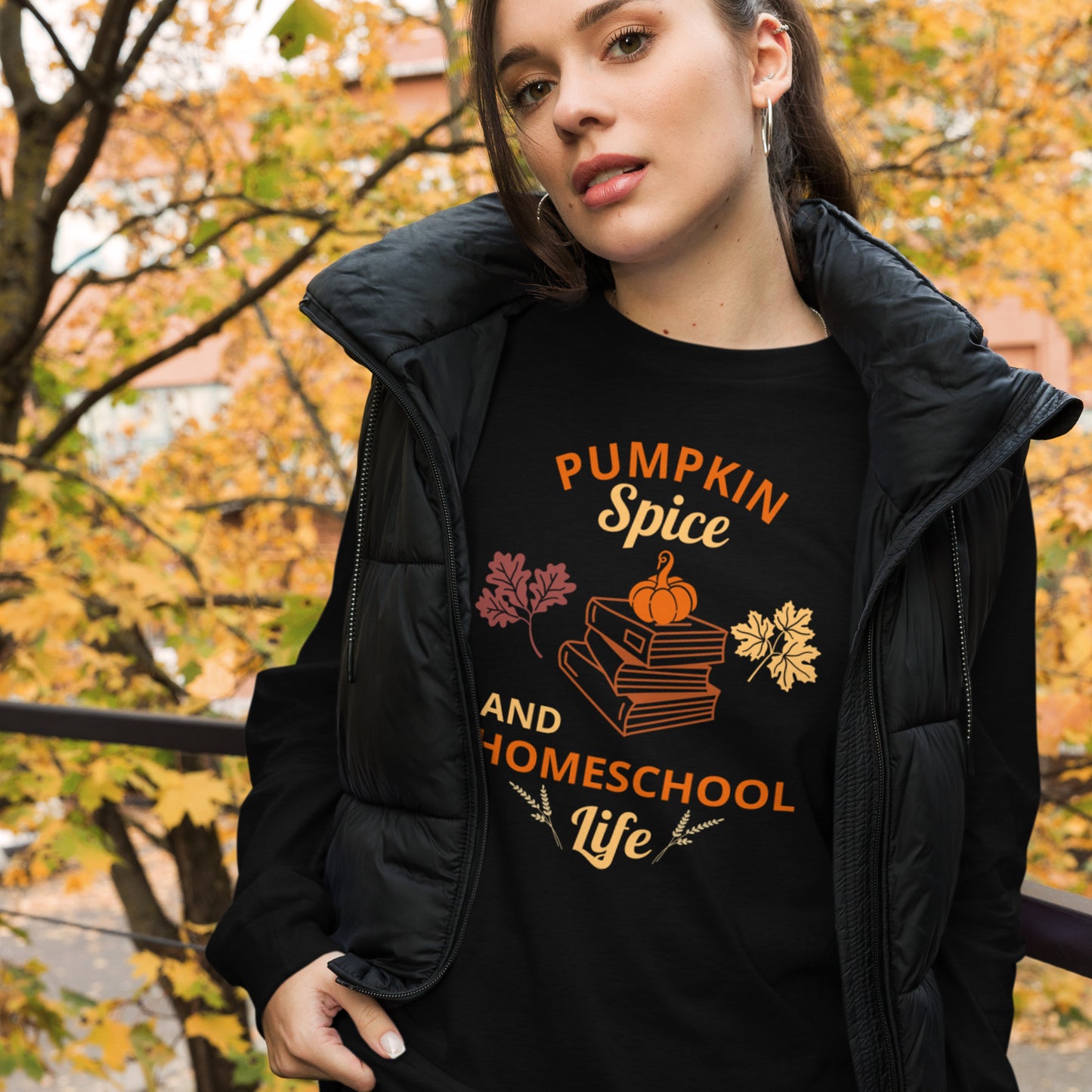 Pumpkin Spice Homeschool Women's Long Sleeve Shirt