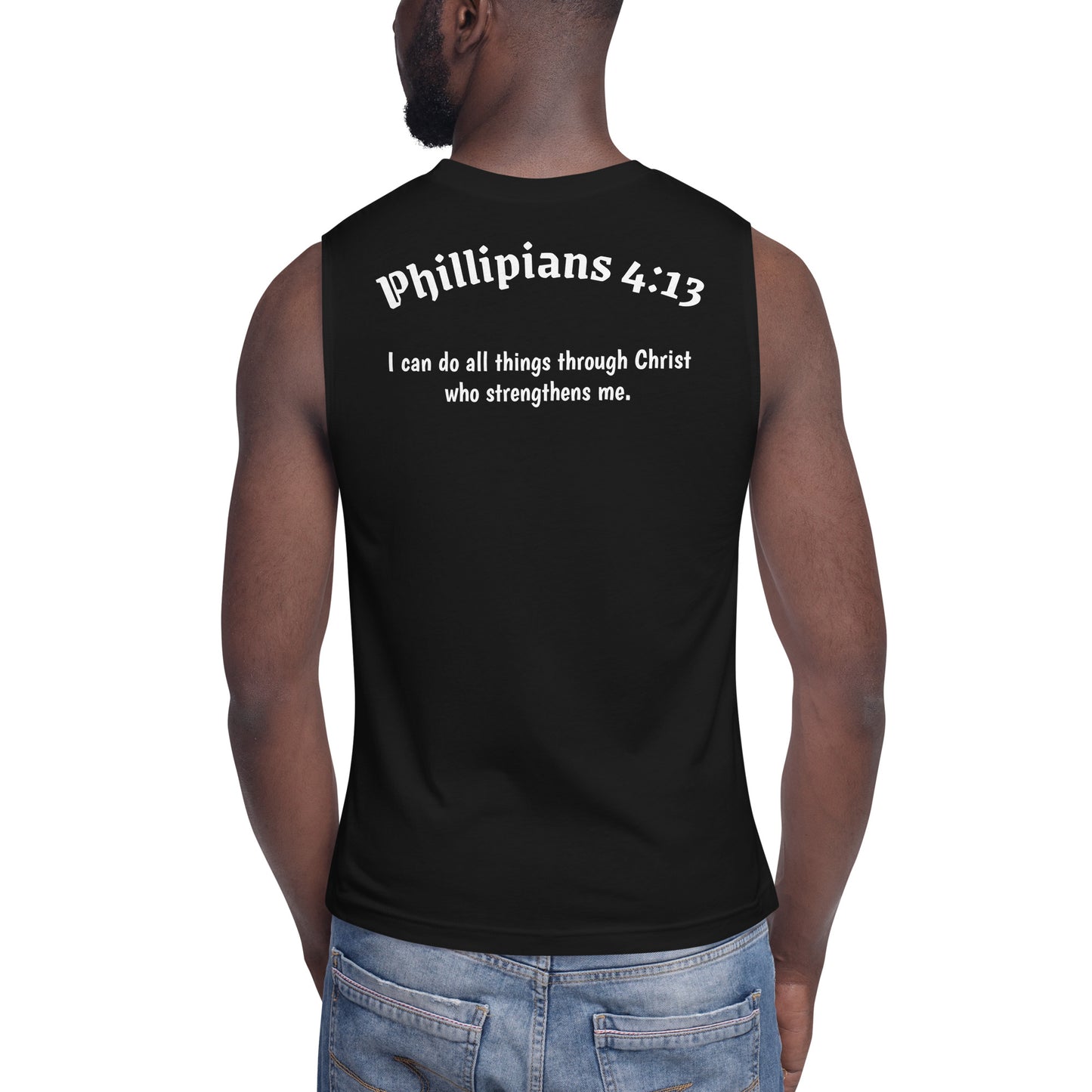 Phillipians 4:13 Men's Muscle Shirt