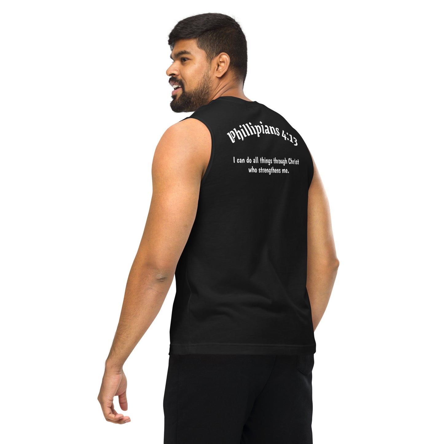 Phillipians 4:13 Men's Muscle Shirt
