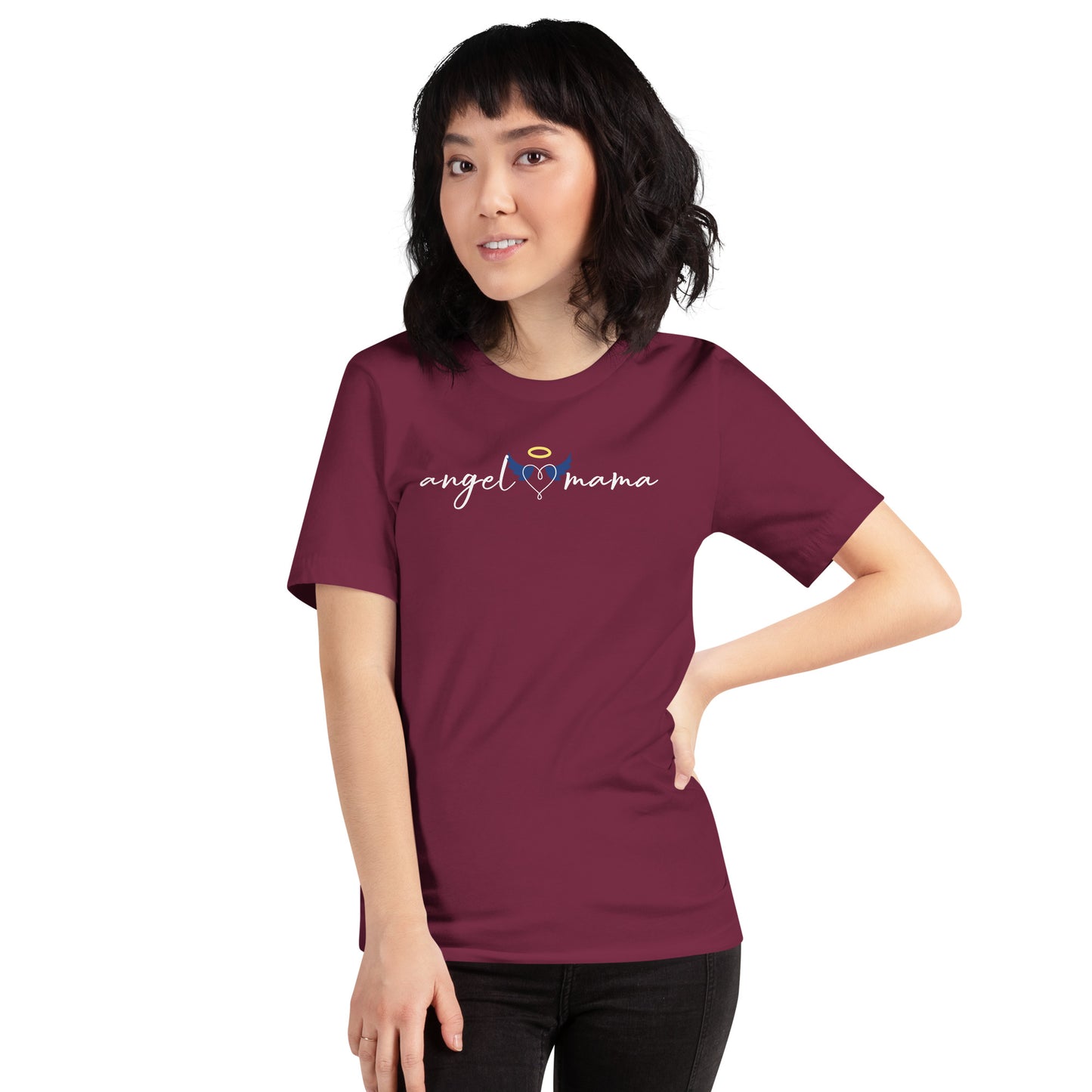 Angel Mama Wings Women's Short Sleeve T-Shirt