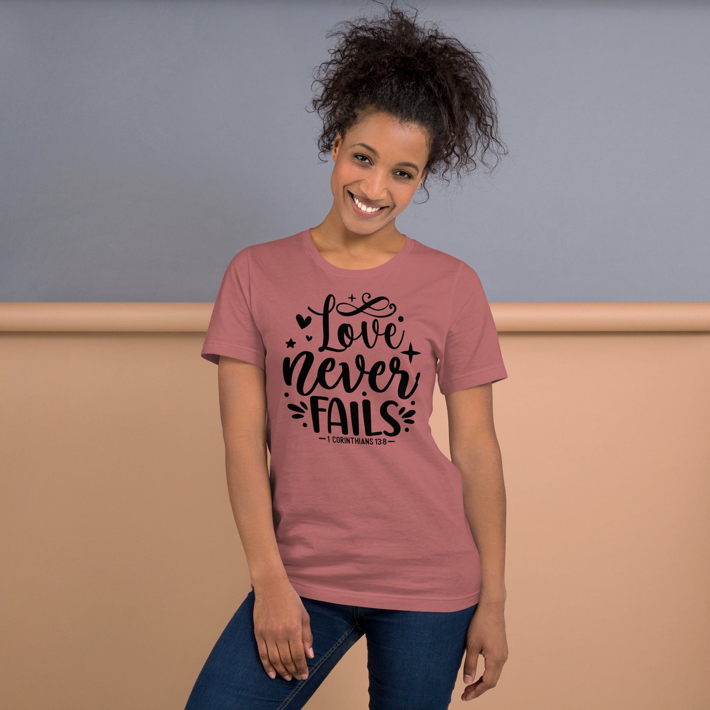 Love Never Fails Women's Short Sleeve T-Shirt