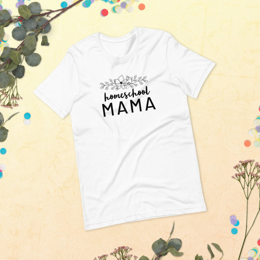 Homeschool Mama Floral Short Sleeve T-Shirt